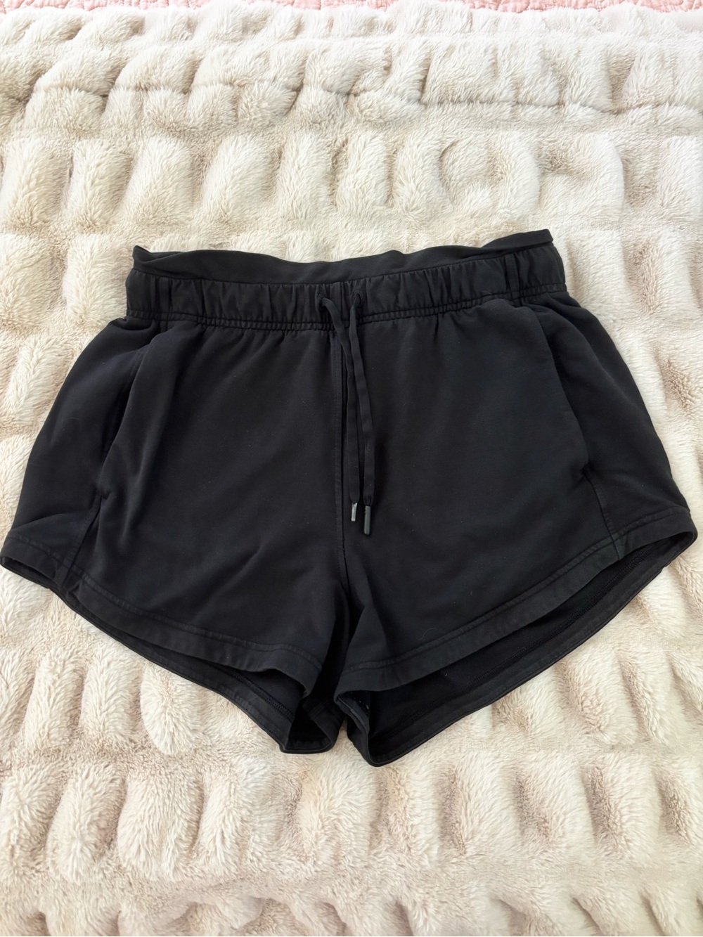 Lululemon Women's Black Athletic Drawstring Shorts